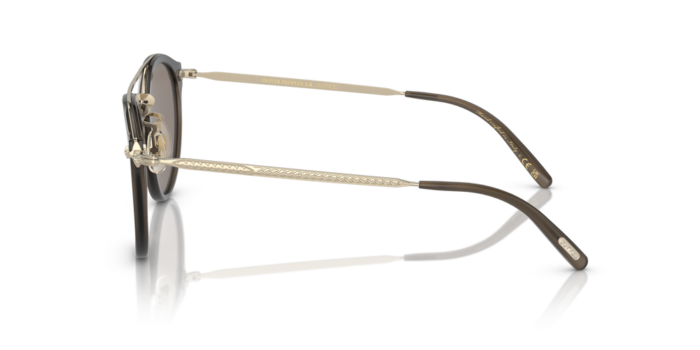 Oliver Peoples Remick with Taupe-Brushed Gold frame and Brown lenses - image 4