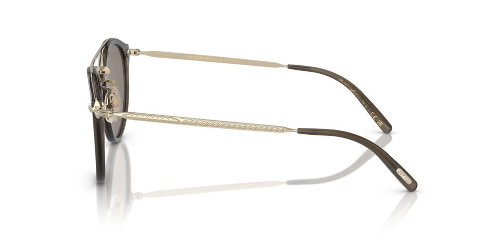 Oliver Peoples Remick with Taupe-Brushed Gold frame and Light