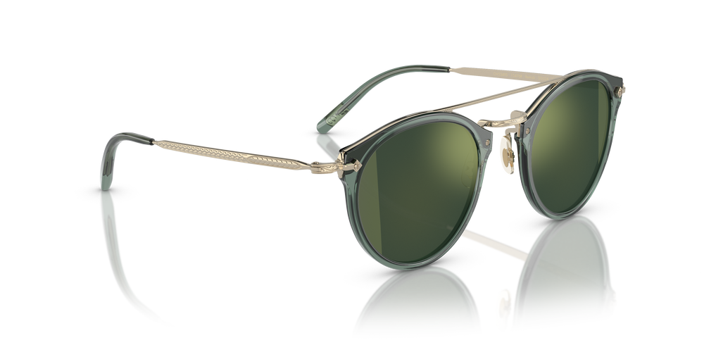 Sie Oliver Peoples Remick mit Elfenbein/Gold Gestell und Gold Gläsern - Bild 3