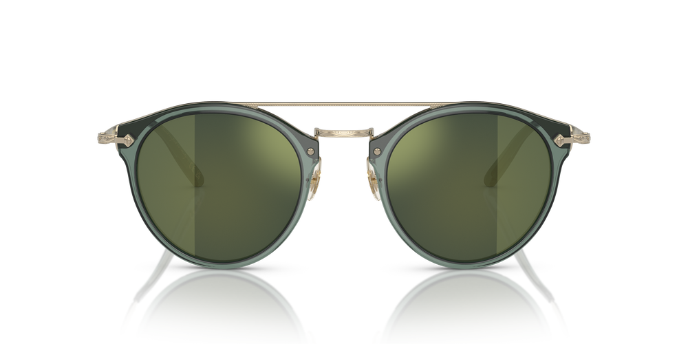 Sie Oliver Peoples Remick mit Elfenbein/Gold Gestell und Gold Gläsern - Bild 2