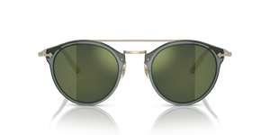 Sie Oliver Peoples Remick mit Elfenbein/Gold Gestell und Gold Gläsern - Bild 2
