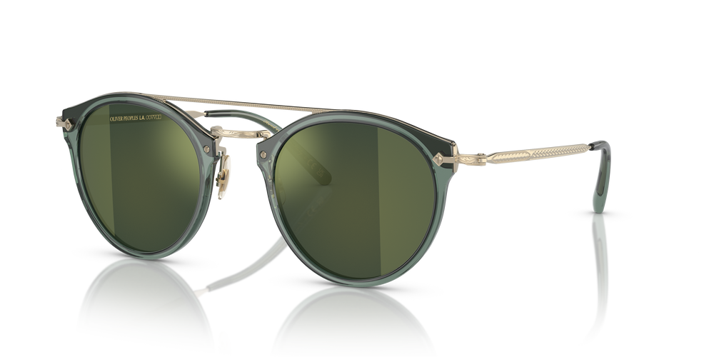新品 OLIVER PEOPLES Remick サングラス OV7 Oliver Peoples Remick with Ivy/Gold frame and Graphite Gold Mirror