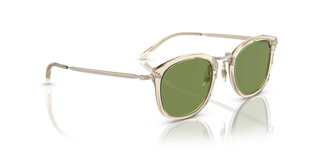 Oliver Peoples OP-506 Sun con montatura Camoscio-Oro e lenti  Verde - immagine 3