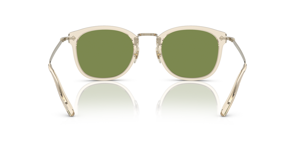 Oliver Peoples OP-506 Sun con montatura Camoscio-Oro e lenti  Verde - immagine 5