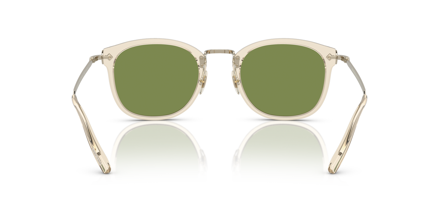 Oliver Peoples OP-506 Sun with Buff-Gold frame and Green lenses