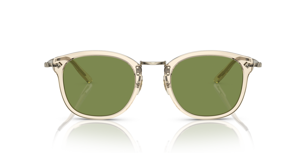 Oliver Peoples OP-506 Sun con montatura Camoscio-Oro e lenti  Verde - immagine 2