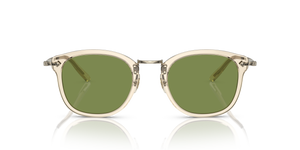 Oliver Peoples OP-506 Sun con montatura Camoscio-Oro e lenti  Verde - immagine 2