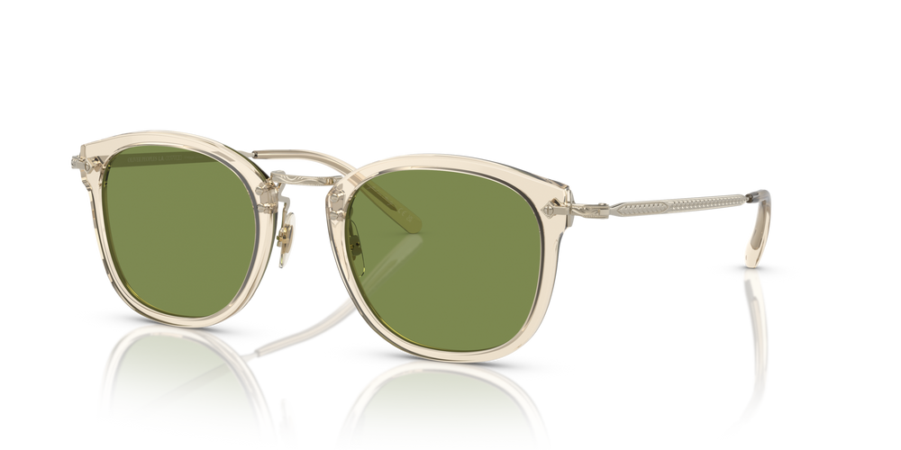 Oliver Peoples OP-506 Sun con montatura Camoscio-Oro e lenti  Verde - immagine 1