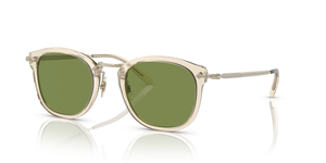 Oliver Peoples OP-506 Sun con montatura Camoscio-Oro e lenti  Verde - immagine 1