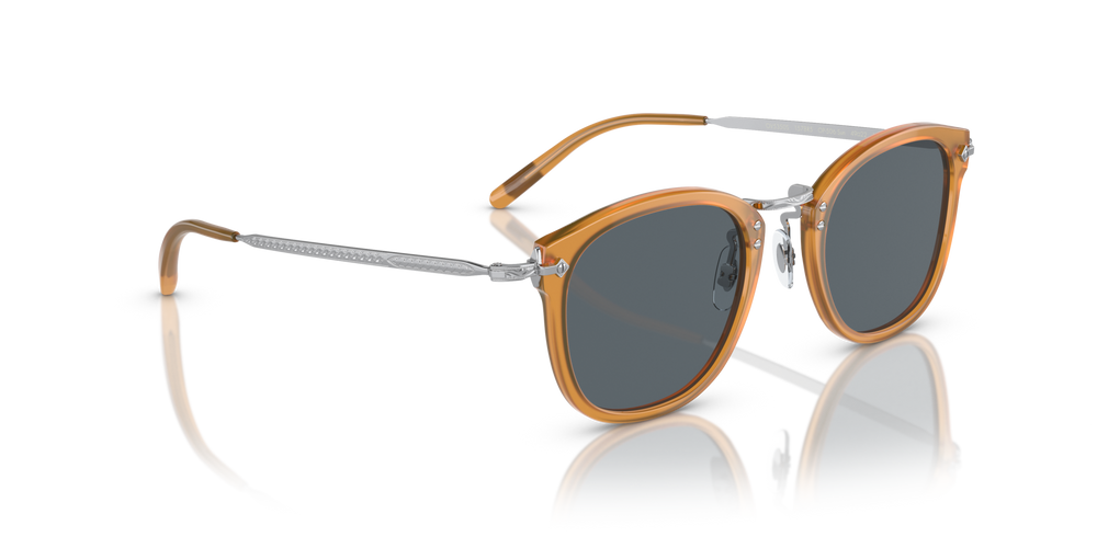 Oliver Peoples OP-506 Sun with Amber-Silver frame and Blue lenses - image 3