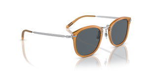 Oliver Peoples OP-506 Sun with Amber-Silver frame and Blue lenses - image 3