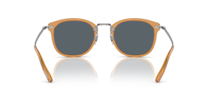 Oliver Peoples OP-506 Sun con montatura Ambra/Argento e lenti  Blu - L'immagine 5