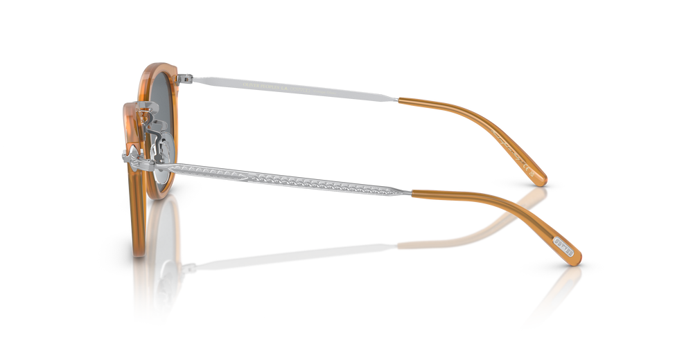 Oliver Peoples OP-506 Sun with Amber-Silver frame and Blue lenses - Image 4