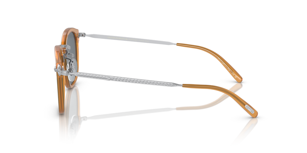 Oliver Peoples OP-506 Sun with Amber-Silver frame and Blue lenses - image 4