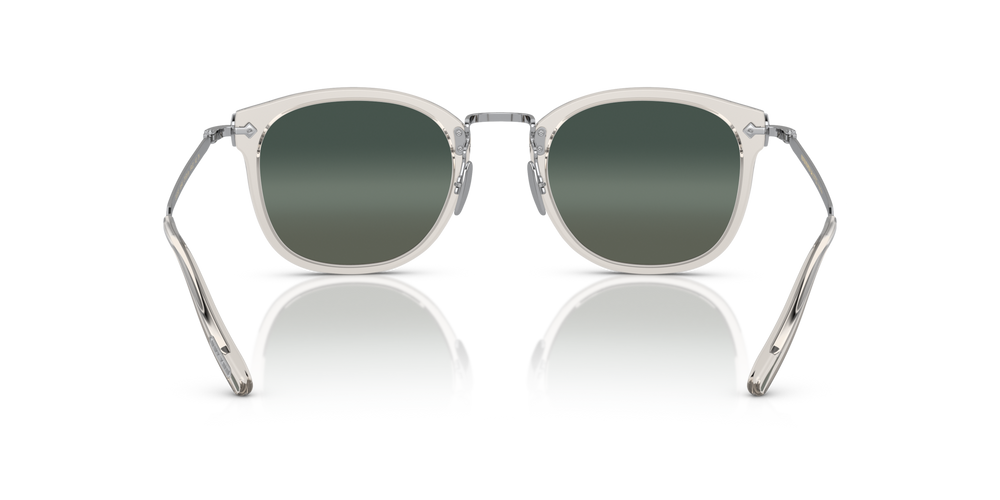 Oliver Peoples OP-506 Sun con montura Negro y diamante / Plateado satinado y lentes Gris - imagen 5