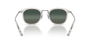 Oliver Peoples OP-506 Sun con montura Negro y diamante / Plateado satinado y lentes Gris - imagen 5
