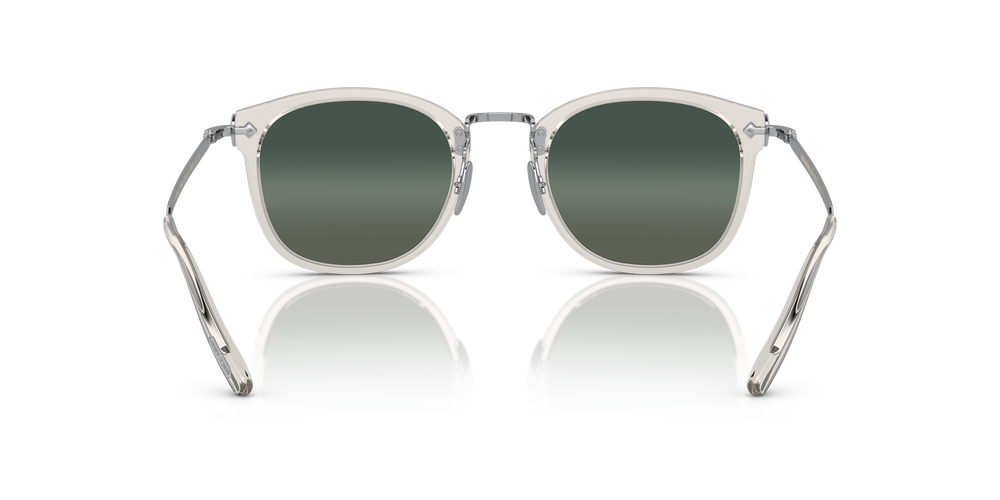 Oliver Peoples OP-506 Sun with Black Diamond/Brushed Silver frame and Grey lenses - Image 5