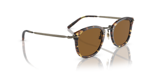 Oliver Peoples OP-506 Sun avec une monture 382/Or patiné et des verres Brun - image 3