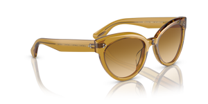 Oliver Peoples Roella avec une monture Miel foncé et des verres Brun - L'image 3
