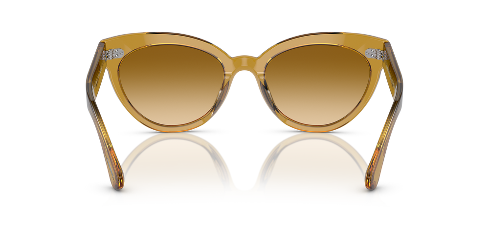 Oliver Peoples Roella avec une monture Miel foncé et des verres Brun - L'image 5