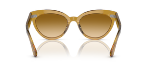Oliver Peoples Roella avec une monture Miel foncé et des verres Brun - L'image 5