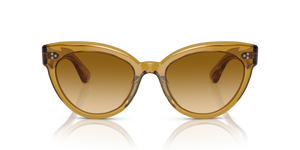 Oliver Peoples Roella avec une monture Miel foncé et des verres Brun - L'image 2