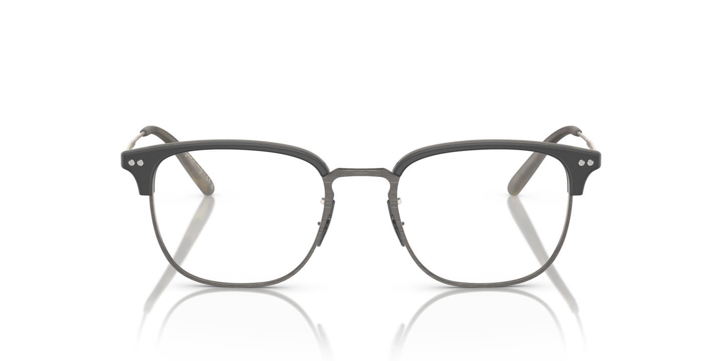 Oliver Peoples Willman with Semi-Matte Black-Olive Tortoise-Antique Pewter frame - Image Material