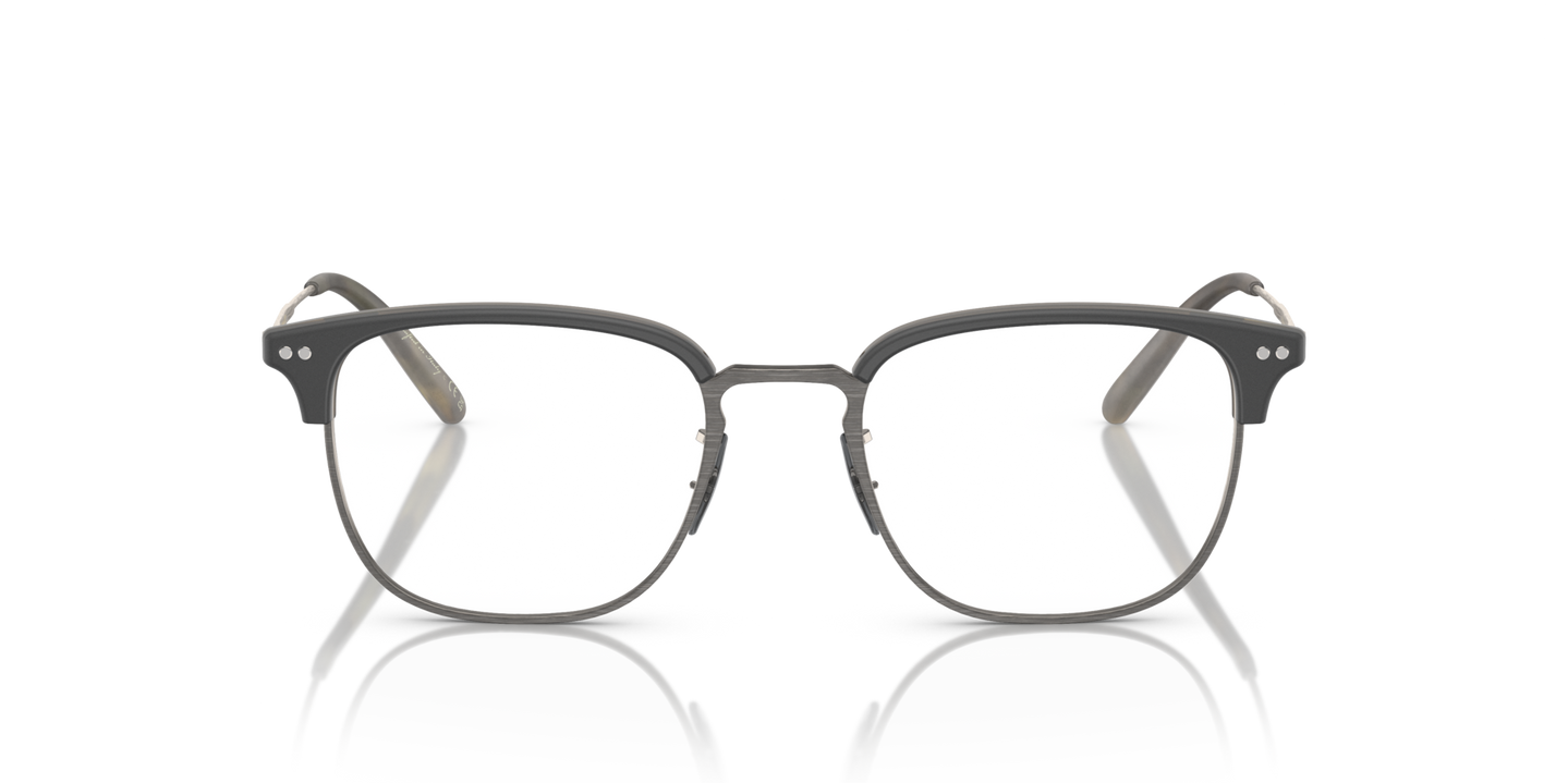 Oliver Peoples Willman with Semi-Matte Black-Olive Tortoise-Antique Pewter frame - Image Material