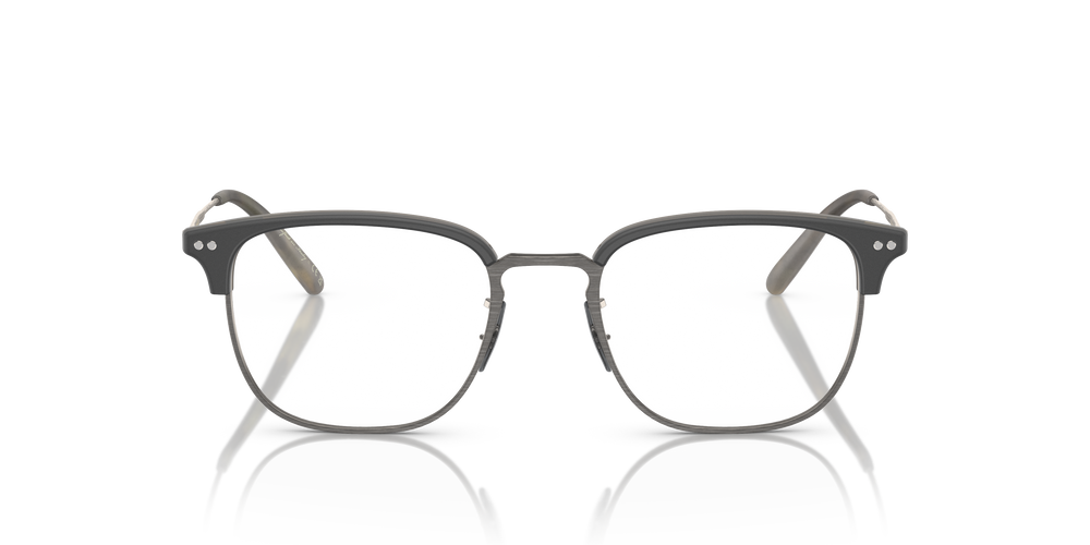 Oliver Peoples Willman con montura Semi-Matte Black-Olive Tortoise-Antique Pewter - El 2