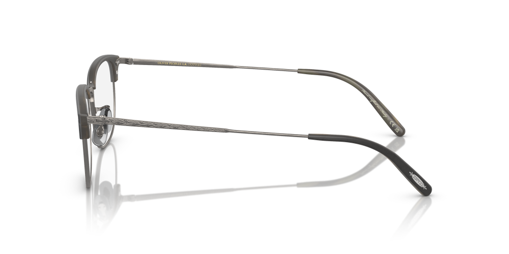 Oliver Peoples Willman mit Semi-Matte Black-Olive Tortoise-Antique Pewter Gestell - Bild 4