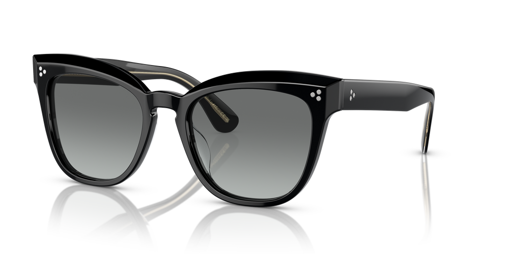 Sie Oliver Peoples Marianela mit Schwarz Gestell und Grau Gläsern - Das Bild 4