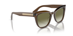 Oliver Peoples Marianela avec une monture Espresso et des verres Vert - L'image 3