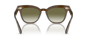 Oliver Peoples Marianela avec une monture Espresso et des verres Vert - L'image 5