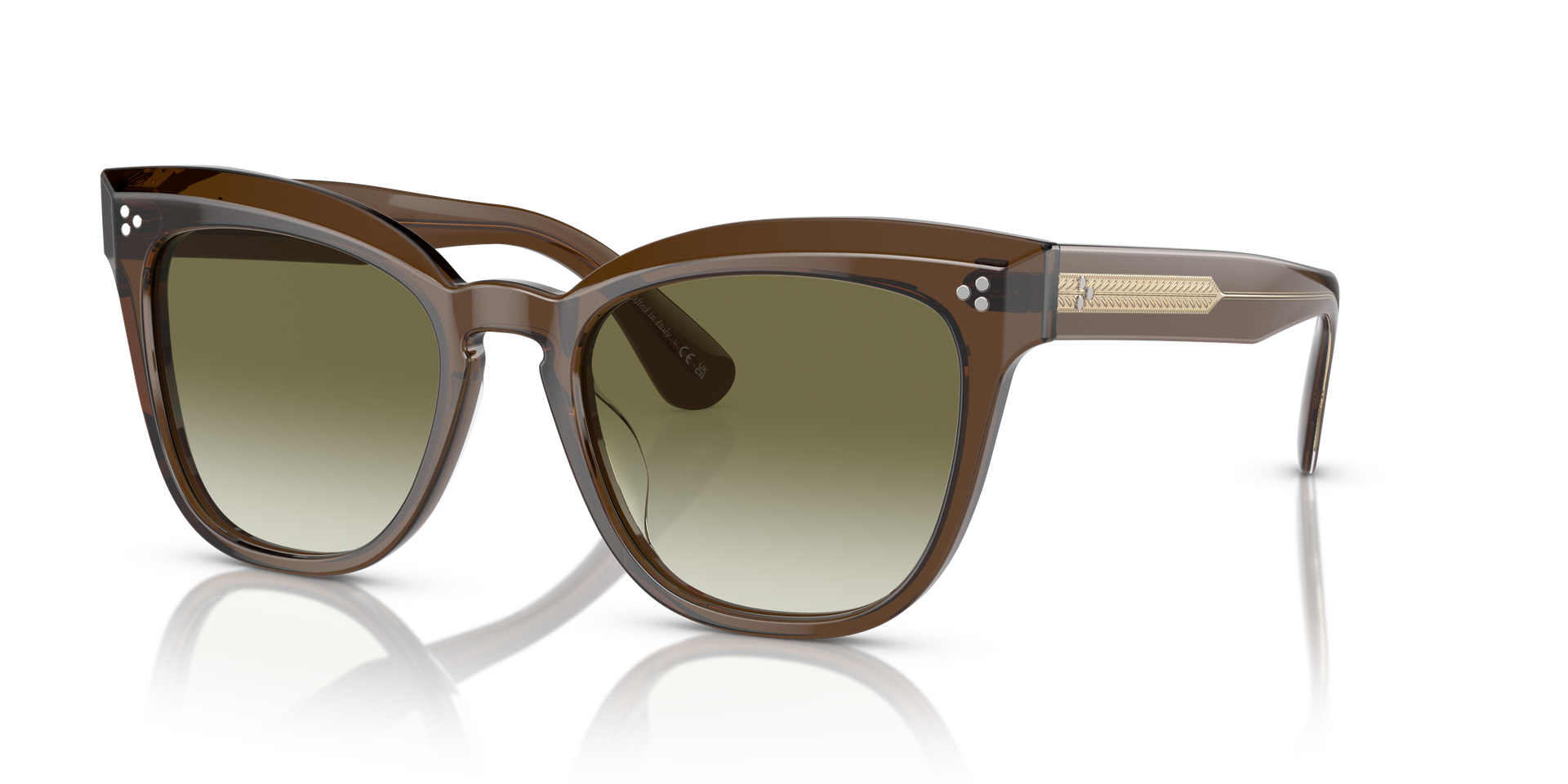 Oliver Peoples Marianela with Espresso frame and Olive Gradient