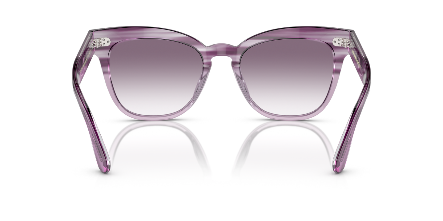 Oliver Peoples Marianela con montura Jacaranda degradado y lentes Violeta - Imagen Plaquetas nasales
