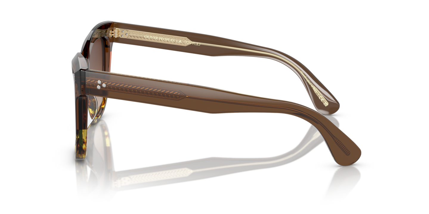 Oliver Peoples Marianela with Espresso/382 Gradient frame and Brown lenses - Image Temple