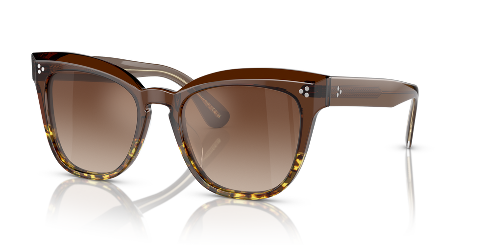 Sie Oliver Peoples Marianela mit Espresso/382 Gradient Gestell und Braun Gläsern - Das Bild 5