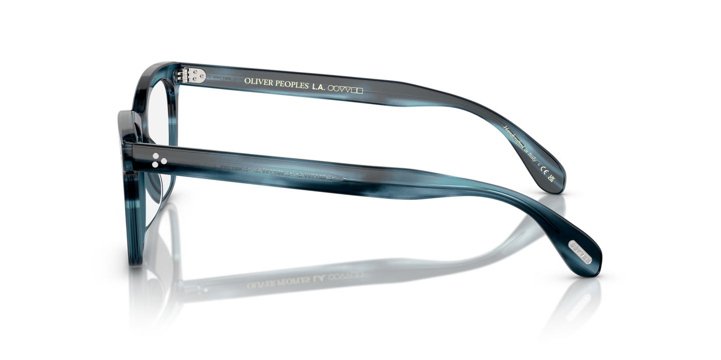 Oliver Peoples Penney Low Bridge Fit with Teal VSB frame - Image Filigrees
