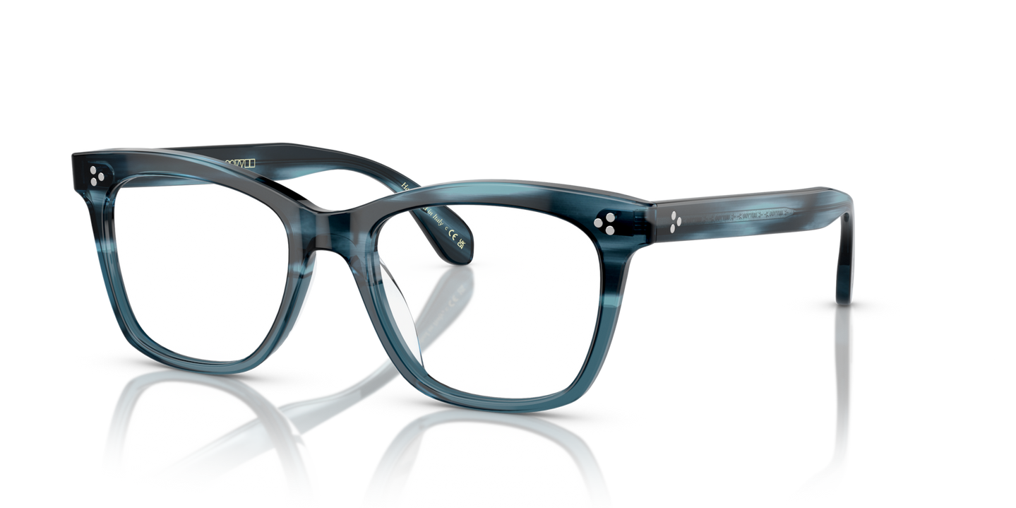 Oliver Peoples Penney Low Bridge Fit with Teal VSB frame - Image Pins