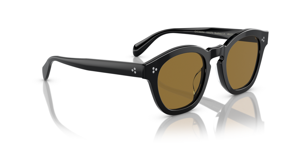 Oliver Peoples Boudreau L.A con montura Negro y lentes Marrón - imagen 3