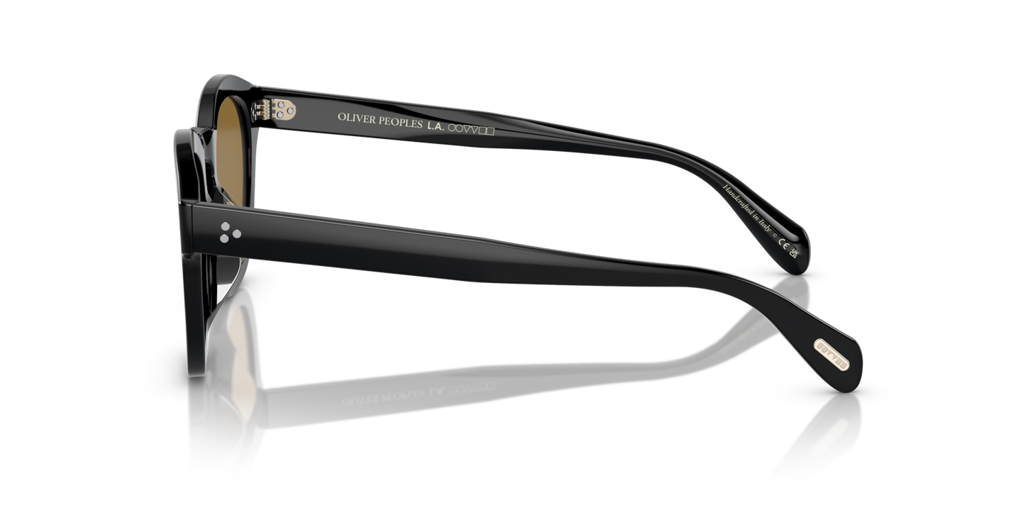 Oliver Peoples Boudreau L.A with Black frame and Brown lenses - Image Filigrees