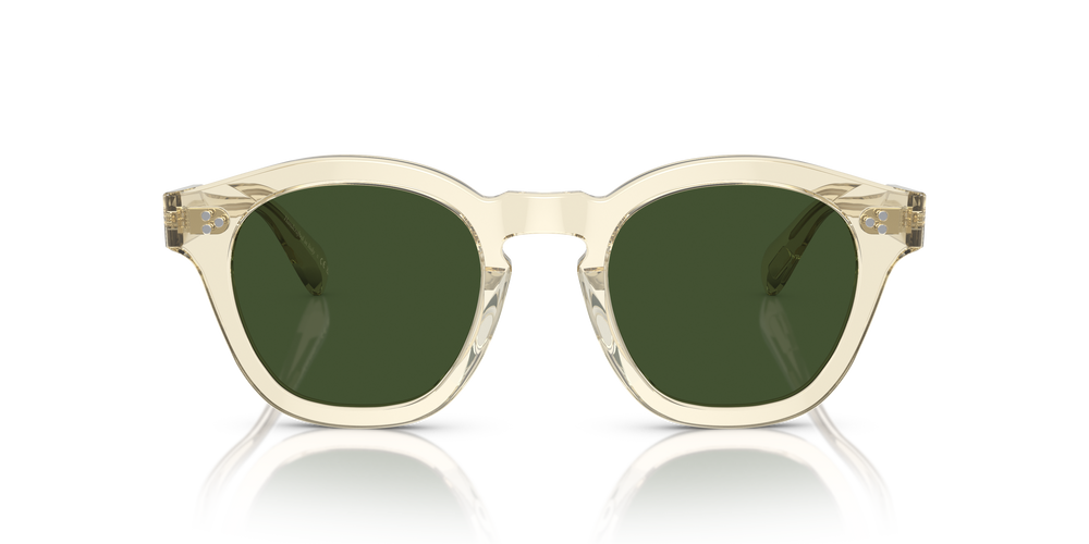 Oliver Peoples Boudreau L.A with Buff frame and Green lenses