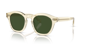 Oliver Peoples Boudreau L.A with Buff frame and Green lenses - Image 1
