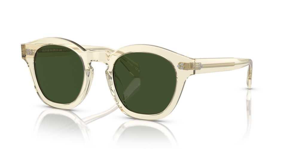 Oliver Peoples Boudreau L.A con montura Ante y lentes Verde - imagen 5