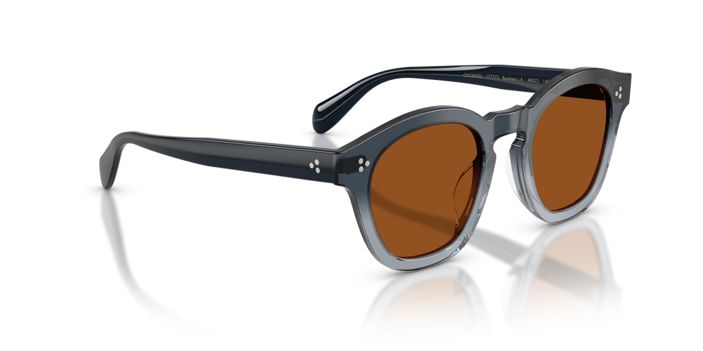 Oliver Peoples Boudreau L.A avec une monture Twilight dégradé et des verres Brun - L'image 3