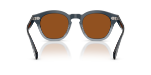 Oliver Peoples Boudreau L.A avec une monture Twilight dégradé et des verres Brun - L'image 5