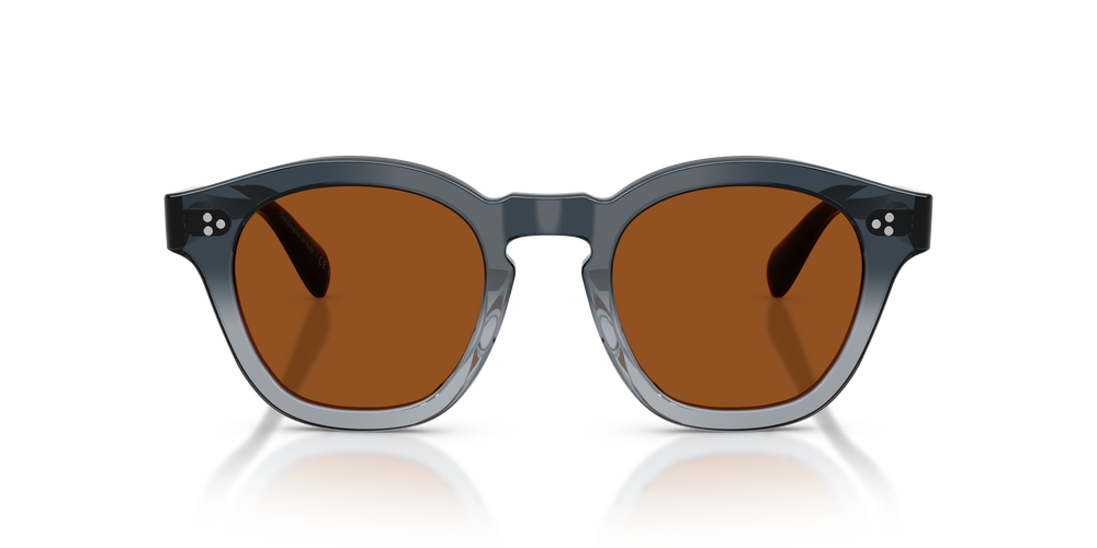 Oliver Peoples Boudreau L.A avec une monture Twilight dégradé et des verres Brun - L'image 2