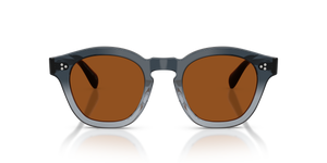 Oliver Peoples Boudreau L.A avec une monture Twilight dégradé et des verres Brun - L'image 2