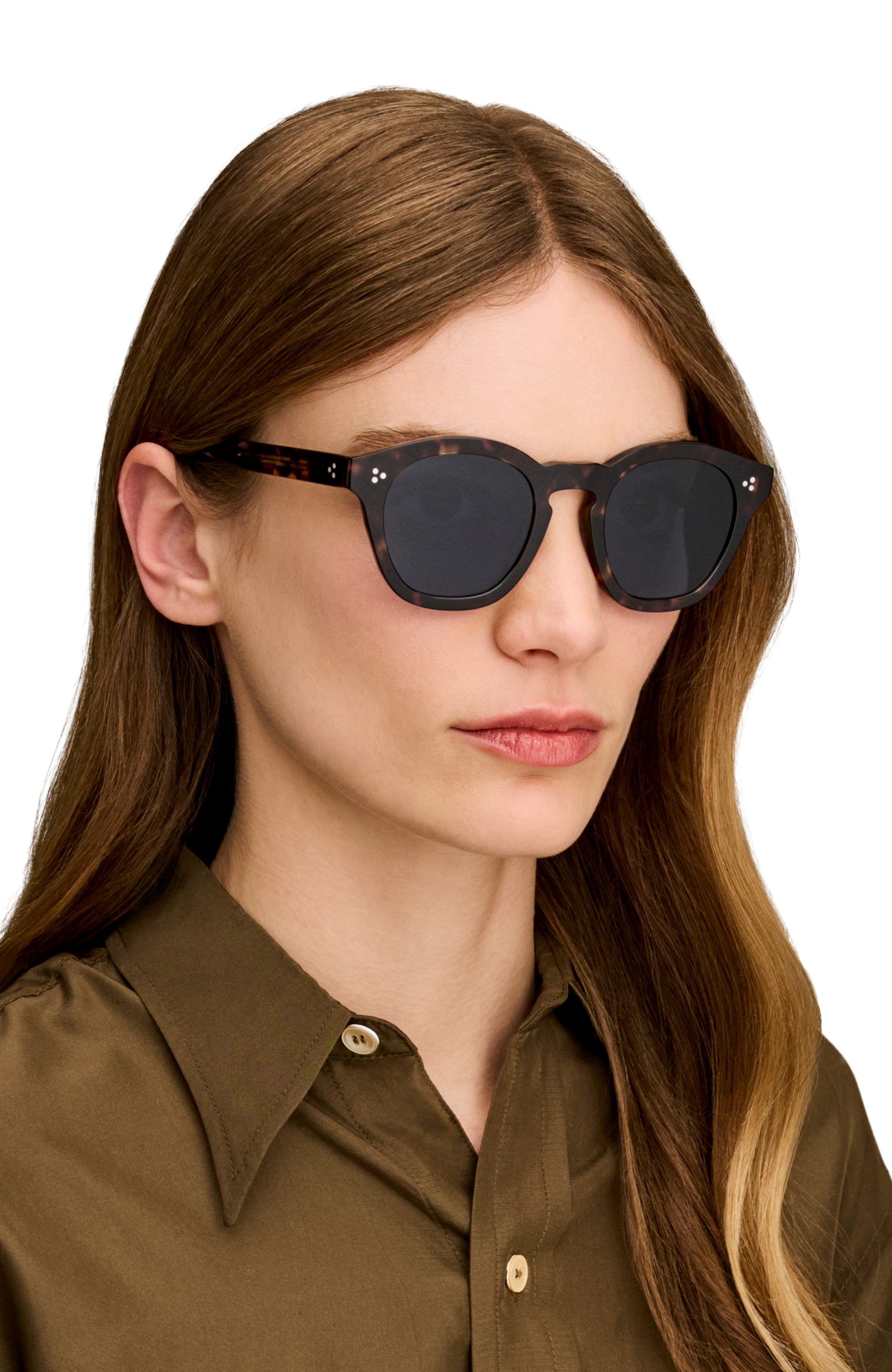 Oliver Peoples Boudreau L.A with Crystal frame and Blue lenses