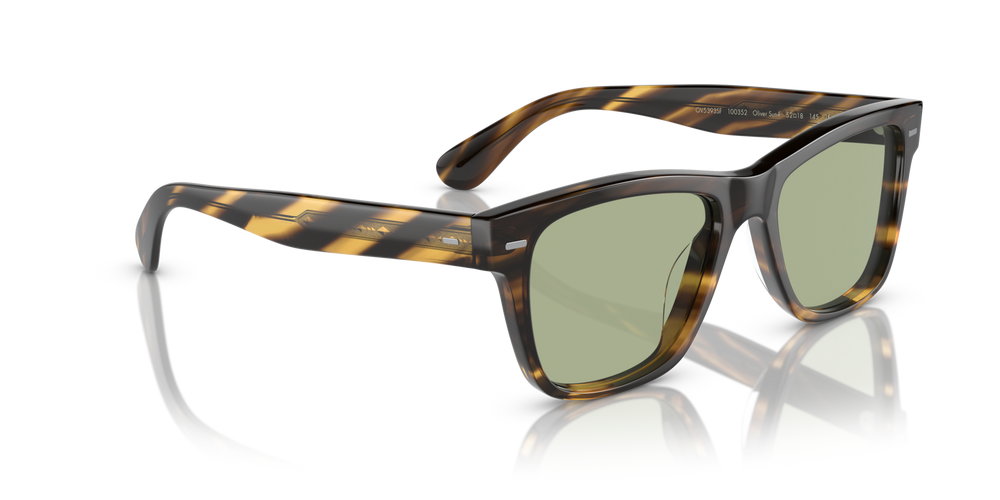 Oliver Peoples Oliver Sun-F with Cocobolo frame and Green lenses - image 3